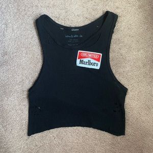 *SOLD ON ANOTHER APP* iamkokola marlboro distressed tank top